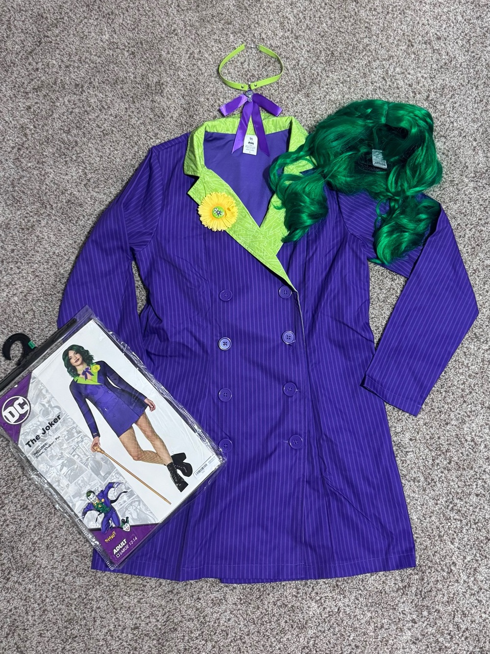 DC Women's Joker Costume Sz Med / Lrg